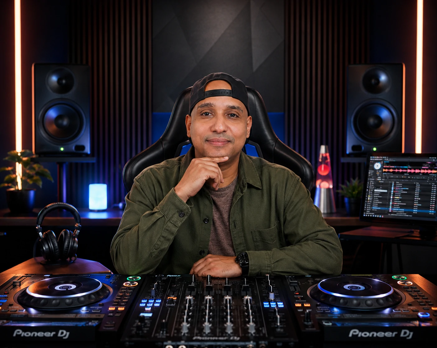 Diego Fernando Zapata en su estudio de trabajo